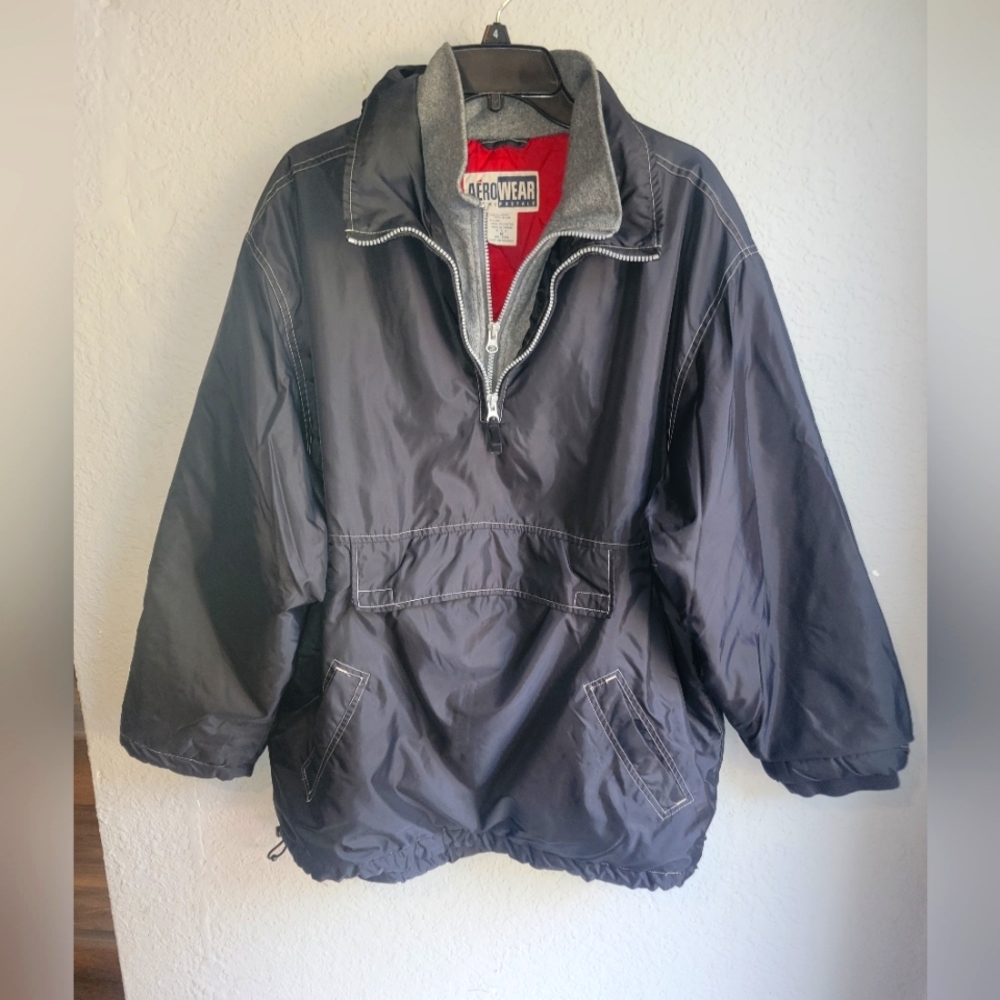 Men's Aeropostale Vintage 90's Aerowear Pullover Jacket Windbreaker
